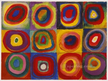 Cuadrados con círculos concéntricos Wassily Kandinsky Pinturas al óleo